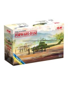 Набір збірних моделей літака, гелікоптера та мініатюр ICM: Forward Bases