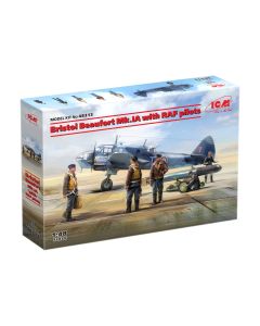 Збірна модель літака ICM: Bristol Beaufort Mk.IA з пілотами RAF
