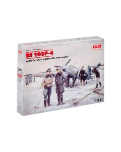 Збірна модель літака ICM: Bf 109F-4 з німецьким персоналом Люфтваффе