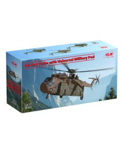 Збірна модель гелікоптера ICM: CH-54A Tarhe з універсальним військовим контейнером