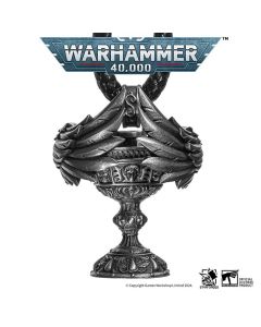 Срібна підвіска зі шкіряним ланцюжком Starforged: Warhammer 40000 Blood Angel Red Grail Sanguinius