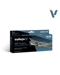 Набір акрилових фарб Vallejo: Model Air: RAF colors Coastal Command 1939-1945