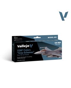 Набір акрилових фарб Vallejo: Model Air: USAF colors “Grey Schemes” from 70’s to present