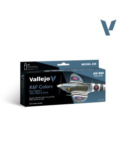 Набір акрилових фарб Vallejo: Model Air: RAF colors Day Fighters 1941-1945 & P.R.U.