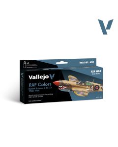 Набір акрилових фарб Vallejo: Model Air: RAF colors Desert Scheme & M.T.O. 1940-1945