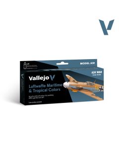 Набір акрилових фарб Vallejo: Model Air: Luftwaffe Maritime and Tropical Colors 1941 to End-War