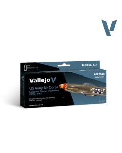 Набір акрилових фарб Vallejo: Model Air: US Army Air Corps European Theater Operations (ETO) WWII