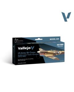 Набір акрилових фарб Vallejo: Model Air: US Army Air Corps Mediterranean Theater Operations (MTO) WWII