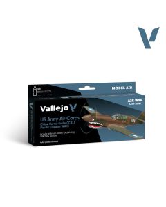 Набір акрилових фарб Vallejo: Model Air: US Army Air Corps China-Burma-India (CBI) Pacific Theather WWII