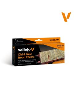 Набір акрилових фарб Vallejo: Model Air: Old & New Wood Effects