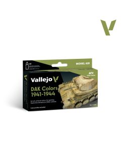 Набір акрилових фарб Vallejo: Model Air: DAK Colors 1941-1944