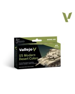 Набір акрилових фарб Vallejo: Model Air: US Modern Desert Colors