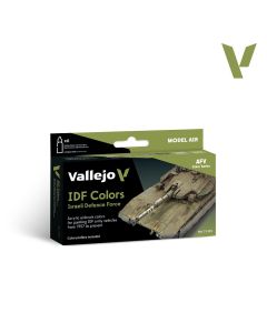 Набір акрилових фарб Vallejo: Model Air: IDF Colors