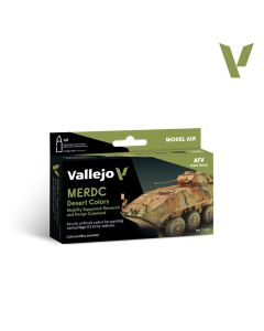 Набір акрилових фарб Vallejo: Model Air: MERDC Desert Colors