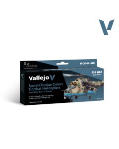 Набір акрилових фарб Vallejo: Model Air: soviet/russian colors Combat Helicopters post WWII to present