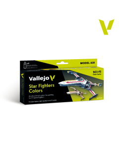 Набір акрилових фарб Vallejo: Model Air: Star Fighters Colors