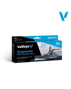 Набір акрилових фарб Vallejo: Model Air: Kriegsmarine WWII German Colors