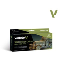 Набір акрилових фарб Vallejo: Model Air: WWII British Colors Africa 1939-1943