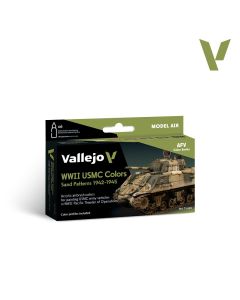 Набір акрилових фарб Vallejo: Model Air: WWII USMC Colors Sand Patterns 1942-1945