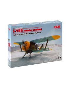 Збірна модель літака ICM: I-153 (зимовий варіант)
