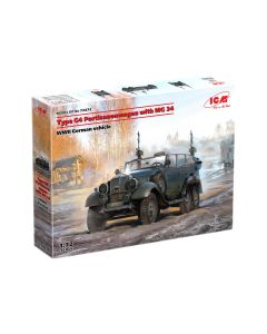 Збірна модель штабний автомобіль ICM: тип G4 Partisanenwagen з MG 34