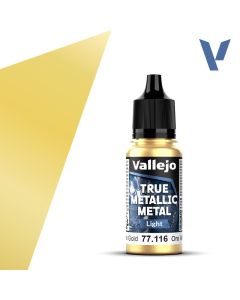 Акрилова фарба Vallejo: True Metallic Metal: Light – Greenish Gold