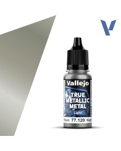 Акрилова фарба Vallejo: True Metallic Metal: Light – Obsidian Black