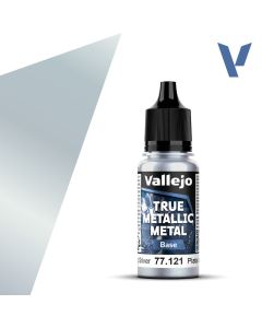 Акрилова фарба Vallejo: True Metallic Metal: Base – Sterling Silver