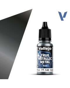 Акрилова фарба Vallejo: True Metallic Metal: Base – Obsidian Black