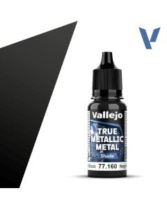 Акрилова фарба Vallejo: True Metallic Metal: Shade – Obsidian Black