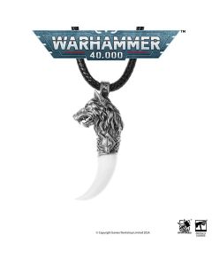 Срібна підвіска Starforged Warhammer 40K Space Wolves Fang of Fenris