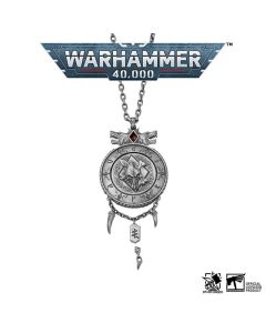 Срібна підвіска зі срібним ланцюжком Starforged: Warhammer 40K Vlka Fenryka Grand Annulus Pendant
