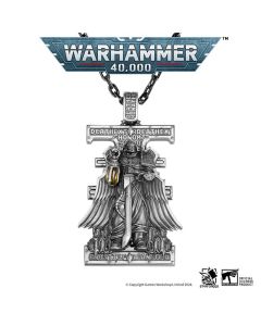 Срібна підвіска і ланцюжок з нержавіючої сталі Starforged Ka'Bandha Khorne Chaos Demon