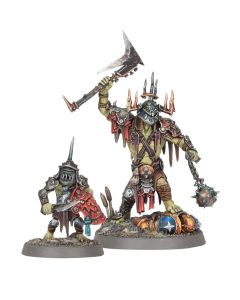Набір мініатюр Age of Sigmar Orruk Warclans: Killaboss with Stab-grot (GW Exclusive)
