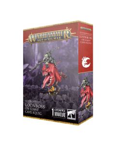 Мініатюра Age of Sigmar Gloomspite Gitz: Loonboss on Giant Cave Squig