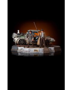 Колекційна статуетка Iron Studios: Statue Delorean (Full Set) - Back To The Future III - Art Scale 1/10