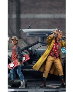 Колекційна статуетка Iron Studios: Statue Delorean Full Set Deluxe - Back To The Future II - Art Scale 1/10