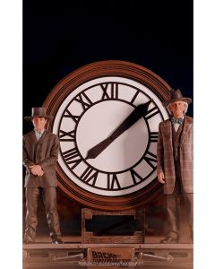 Колекційна статуетка Iron Studios: Statue Marty and Doc at the Clock - Back to the Future - Art Scale 1/10