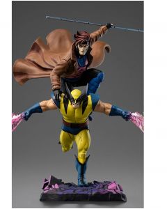 Колекційна статуетка Iron Studios: Statue Gambit and Wolverine - X-Men 97 - Art Scale 1/10