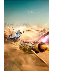 Колекційна статуетка Iron Studios: Statue Anakin's Pod Racer - Star Wars - Demi Art Scale 1/20
