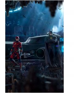 Колекційна статуетка Iron Studios: Statue Batmobile Deluxe - The Flash Movie - Art Scale 1/10