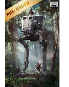 Колекційна статуетка Iron Studios: Statue AT-ST and Chewbacca - Star Wars - Demi Art Scale 1/20
