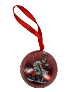 Ялинкова кулька Warhammer 40,000: Novelty Red Gobbo & Squig Bauble With Pin Badge