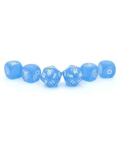 Гральні куби до настільної рольової гри Achtung! Cthulhu 2d20: Blauer Kristall Dice Set