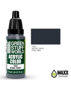 Акрилова фарба Green Stuff World Acrylic Paint: Steel Grey (17ml)