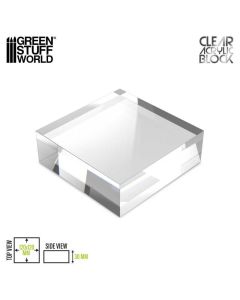 Прозора підставка для мініатюр Green Stuff World: Acrylic Display Block 120x120x30mm