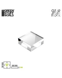 Прозора підставка для мініатюр Green Stuff World: Acrylic Display Block 60x60x15mm