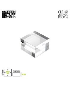 Прозора підставка для мініатюр Green Stuff World: Acrylic Display Block 60x60x30mm