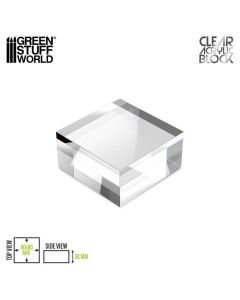 Прозора підставка для мініатюр Green Stuff World: Acrylic Display Block 80x80x30mm