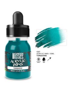 Акрилове чорнило Green Stuff World Acrylic Inks: Opaque Ink: Turquoise (30ml)